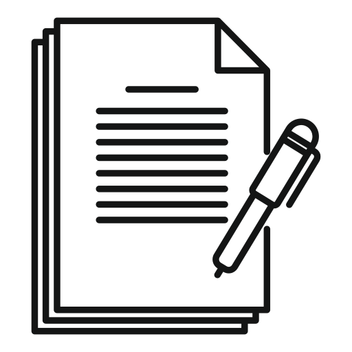 Application support line icon